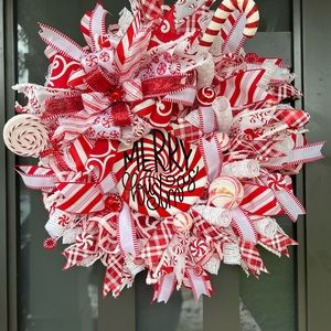 Peppermint Christmas Wreath